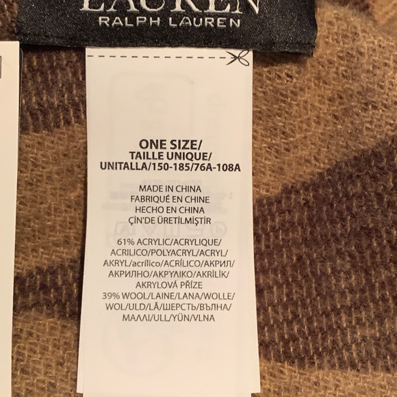 Ralph Lauren Black Label Brown Wrap
Equestrian Oversized Ruana - Picture 8 of 9